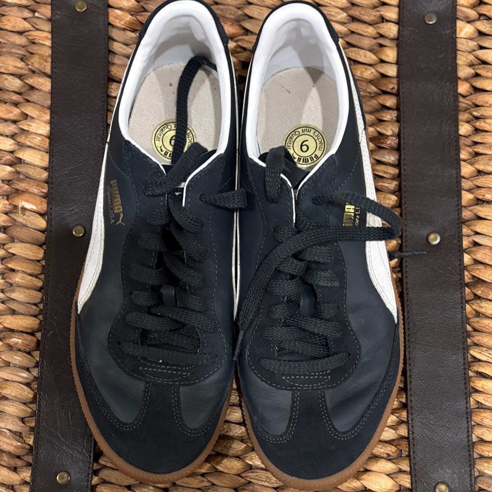Puma Super Liga Black White Gum Low-Top Sneakers - Picture 3 of 7